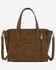 Image #2 - Wrangler Women's Cowhide Embossed Crossbody Tote Bag, Brown, hi-res