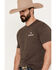 Ariat Men's Patch Short Sleeve T-Shirt, Brown, hi-res