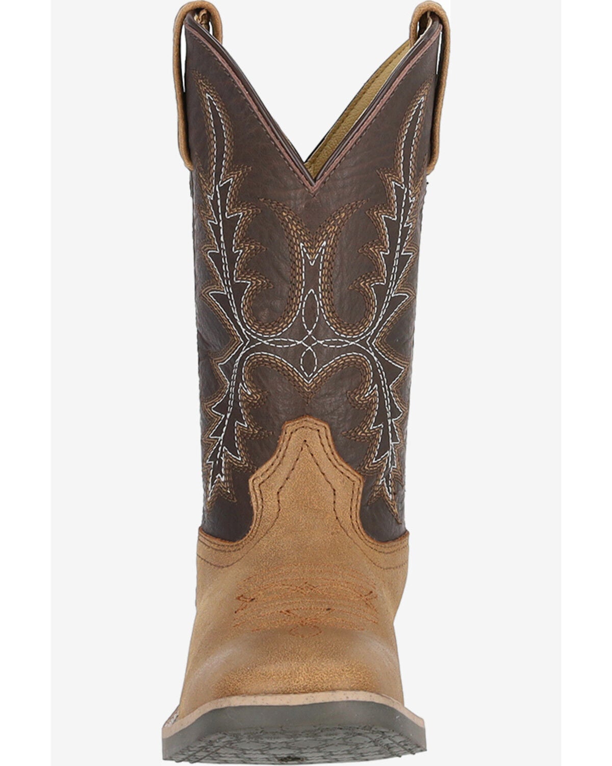 Image #3 - Smoky Mountain Little Boys' Adobe Performance Western Boots - Broad Square Toe, Brown, hi-res