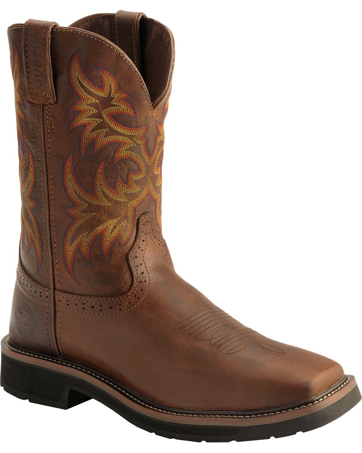 justin original work boots square toe