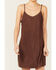 Image #3 - Shyanne Women's Faux Suede Sleeveless Mini Dress, Dark Brown, hi-res