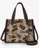 Image #1 - Wrangler Women's Cowboy Print Concealed Carry Crossbody Satchel, Tan, hi-res