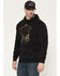 Image #2 - Buckwear Men's Camo Spartan Patriot Hooded Sweatshirt, Black, hi-res