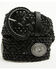 Image #1 - Shyanne Women's Wide Braided Concho Belt, Black, hi-res