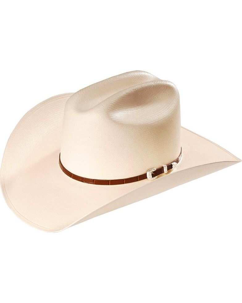 Stallion By Stetson Men's Maximo 100X Straw Western Hat, Natural, hi-res