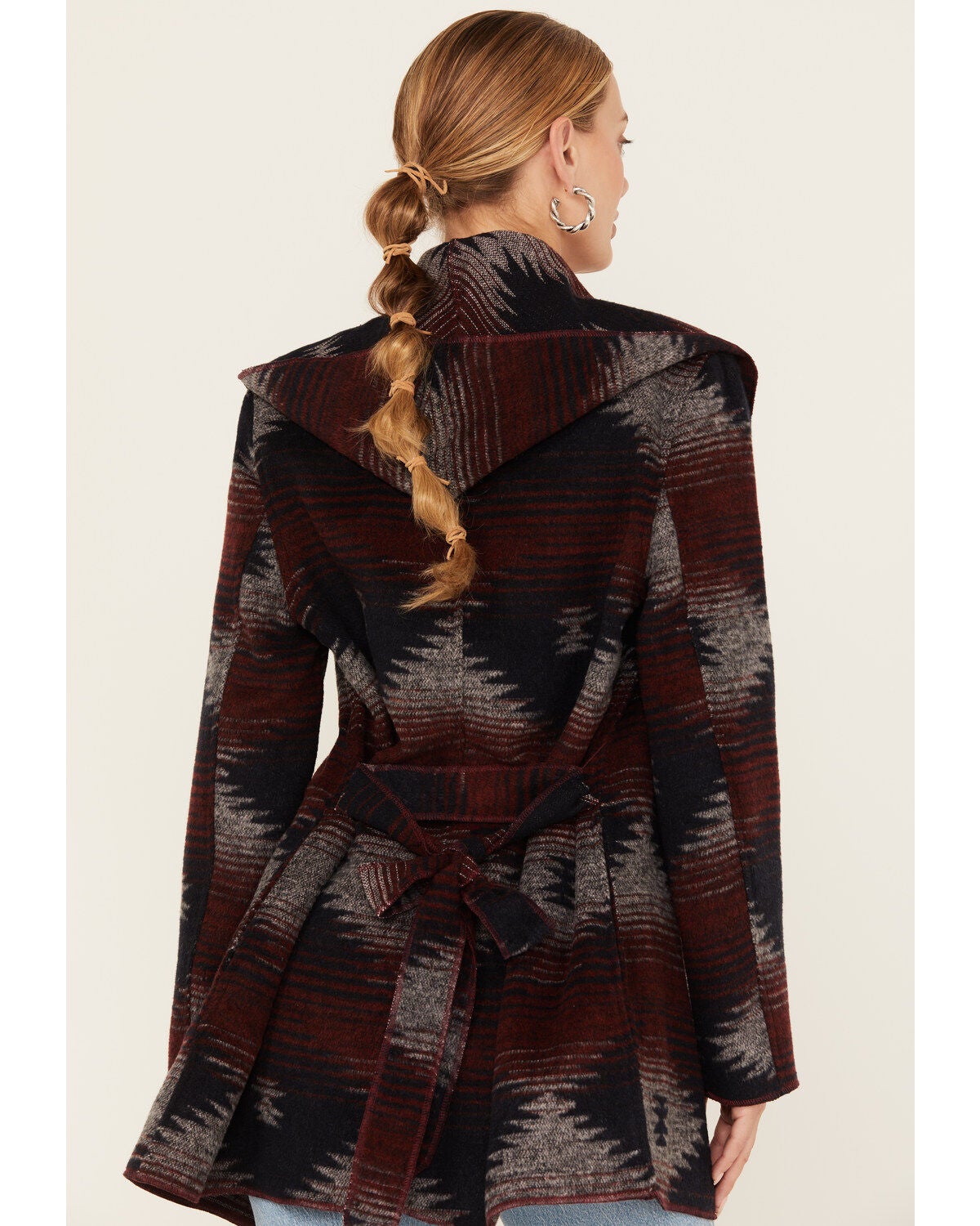 Cripple Creek Women's Southwestern Print Hooded Wrap Jacket | Boot Barn