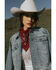 Image #1 - Idyllwind Women's Abby Ann Rhinestone Fringe Bandana Necklace, Red, hi-res