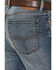 Image #4 - Blue Ranchwear Men's Dorado Medium Wash Slim Straight Stretch Denim Jeans, Medium Wash, hi-res