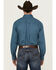 Image #4 - George Strait by Wrangler Men's Solid Long Sleeve Button-Down Stretch Western Shirt, Teal, hi-res