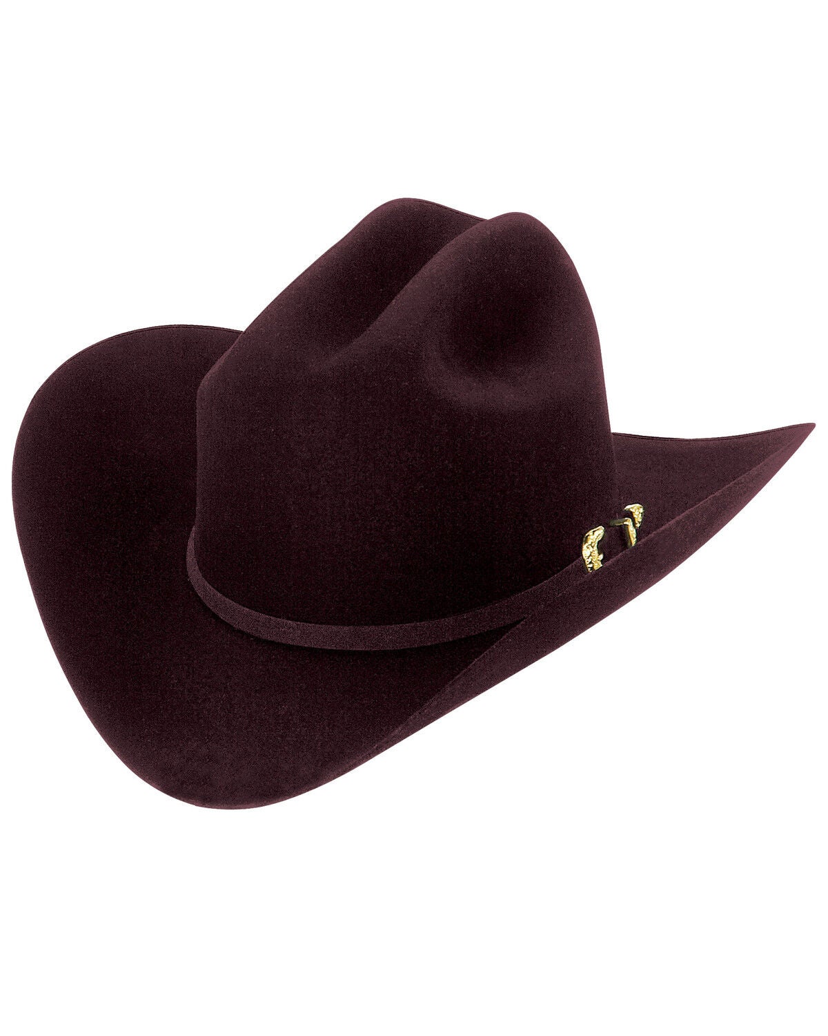 Larry Mahan Real 6X Felt Cowboy Hat, Black Cherry, hi-res