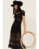 Maia Bergman Women's Surya Eyelet Lace Midi Dress, Black, hi-res