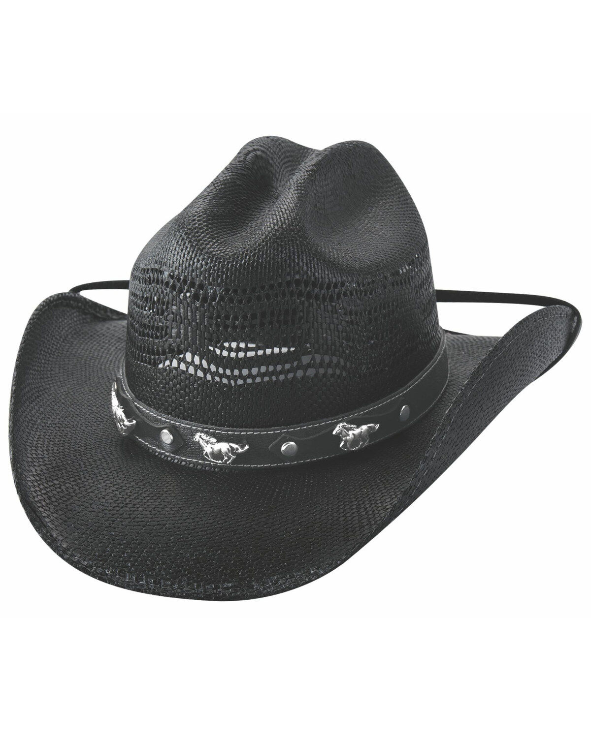 Image #1 - Bullhide Black Sharp Witted Shantung Western Straw Hat, , hi-res