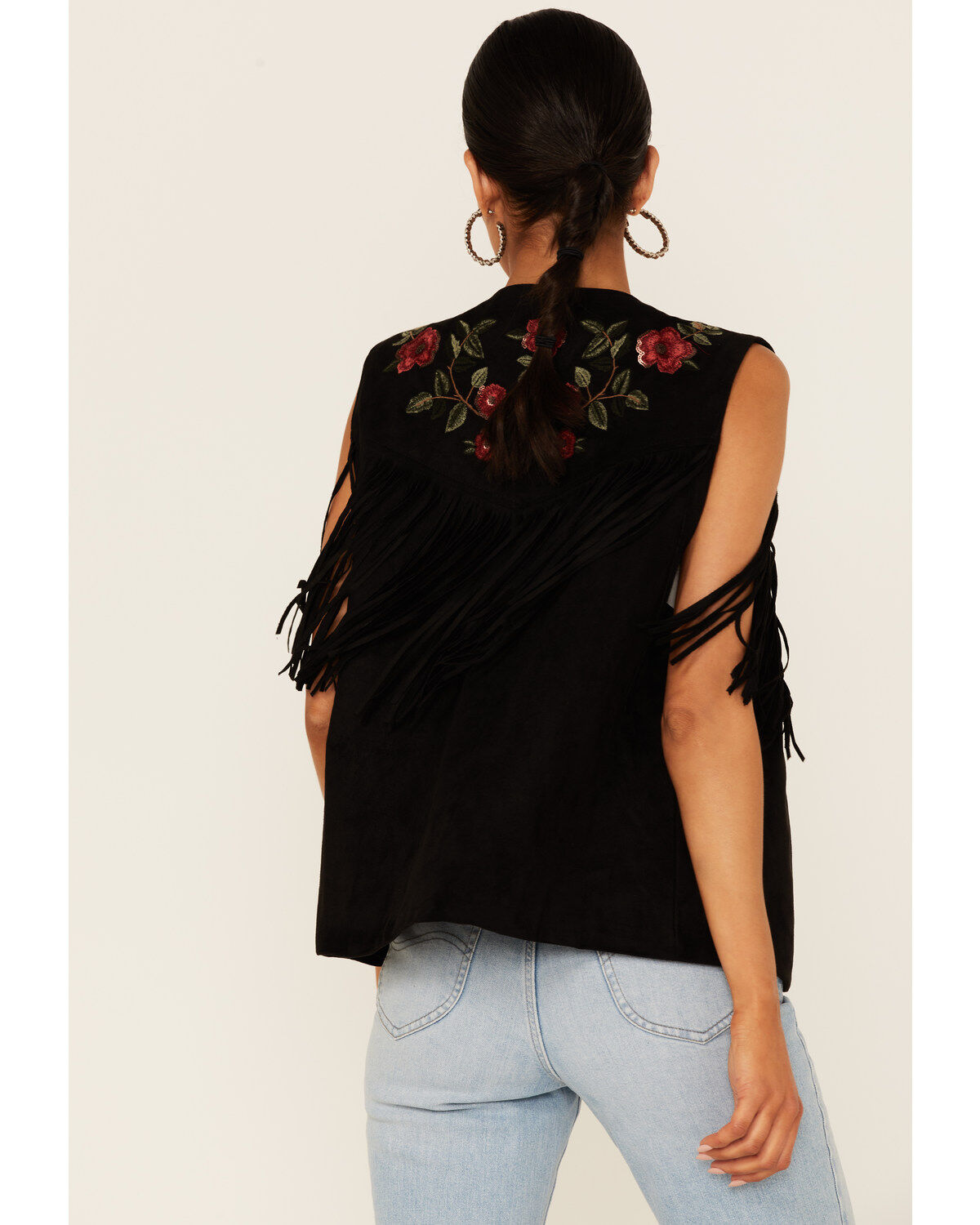Maggie Sweet Women's Guajira Floral Fringe Vest
