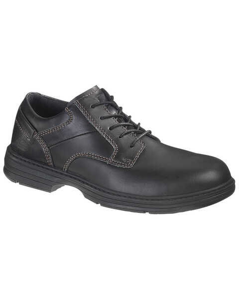 CAT Oversee Oxford Work Shoes - Steel Toe, Black, hi-res
