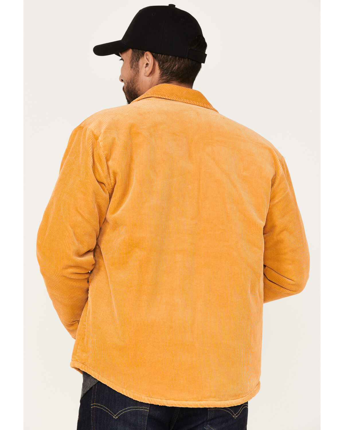 Image #4 - Brixton Men's Durham Sherpa Lined Jacket, Gold, hi-res