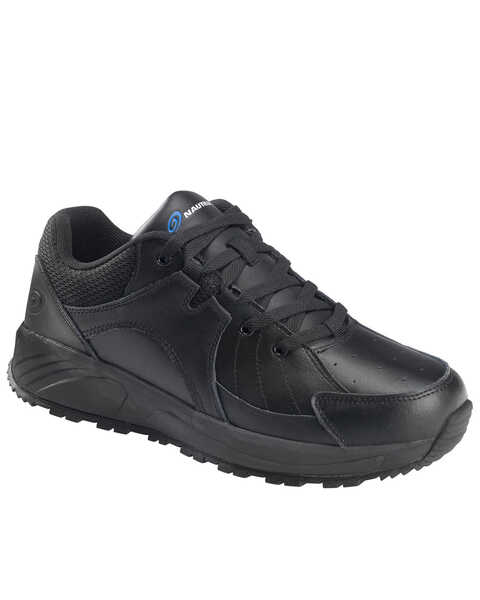 Nautilus Men's Skidbuster Pull On Work Shoes - Soft Toe, Black, hi-res