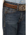 Image #2 - Cody James Boys' Saguaro Dark Wash Mid Rise Stretch Slim Bootcut Jeans, Blue, hi-res