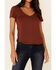 Idyllwind Women's Honky Tonk Stud Short Sleeve Top , Rust Copper, hi-res