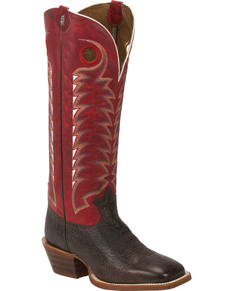 Tony Lama Men's Bonham 3R Buckaroo Western Boots, Dark Brown, hi-res