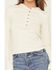 Image #3 - Shyanne Women's Zelma Henley Hooded Long Sleeve Top, Sand, hi-res