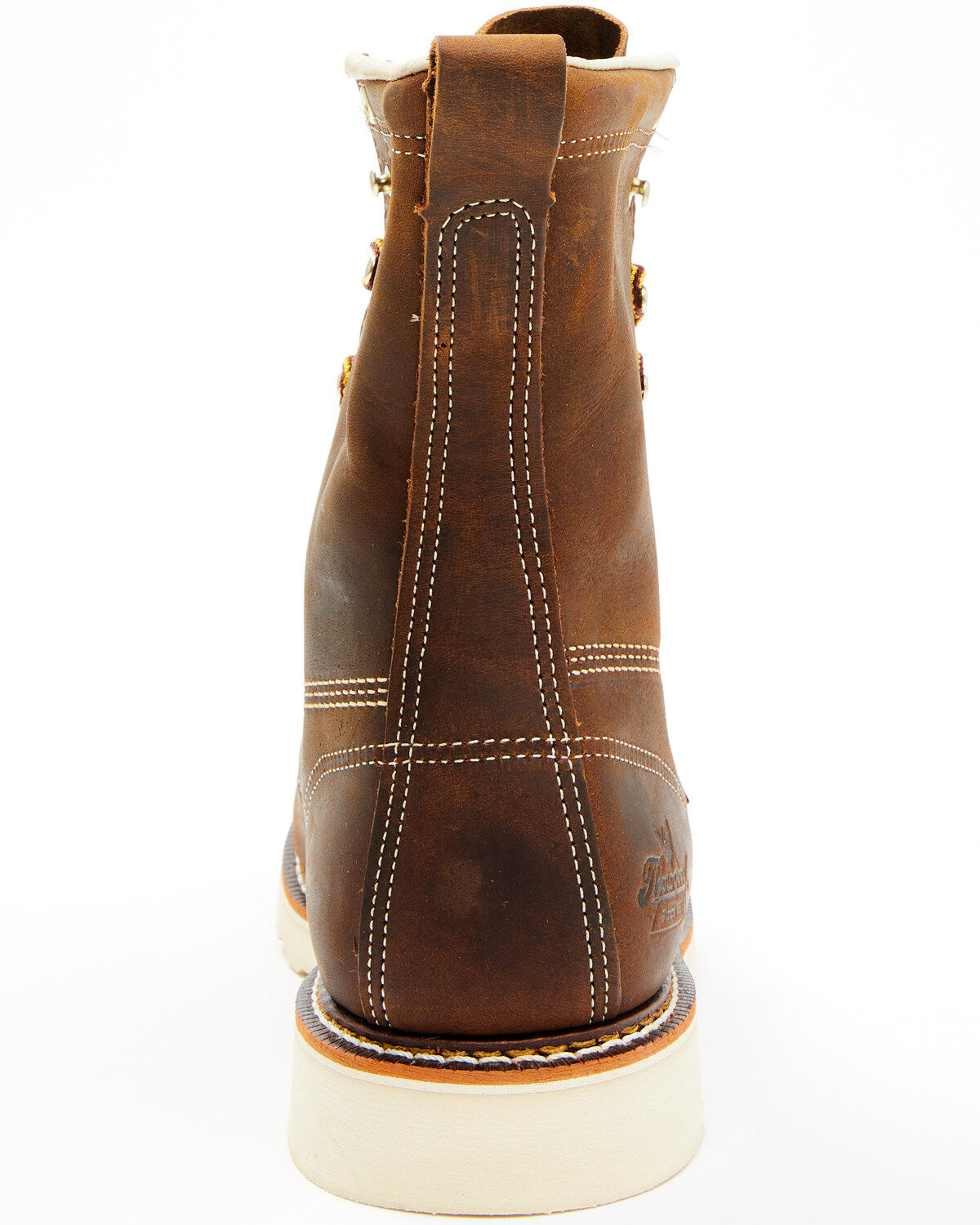 Image #5 - Thorogood Men's American Heritage 8" USA Wedge Work Boots - Steel Toe, Brown, hi-res