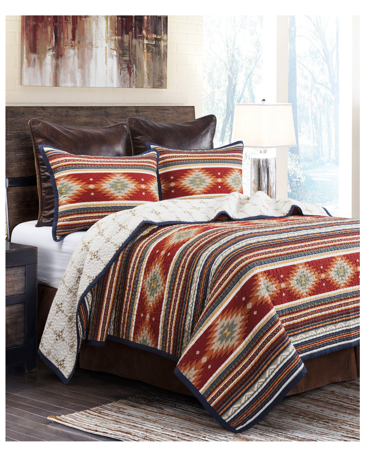 Image #1 - HiEnd Accents Del Sol Full/Queen Quilt Set - 3 Piece, Multi, hi-res