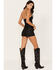 Image #3 - Idyllwind Women's Horseshoe Lane High Risin Coated Lace-Up Shorts, Black, hi-res