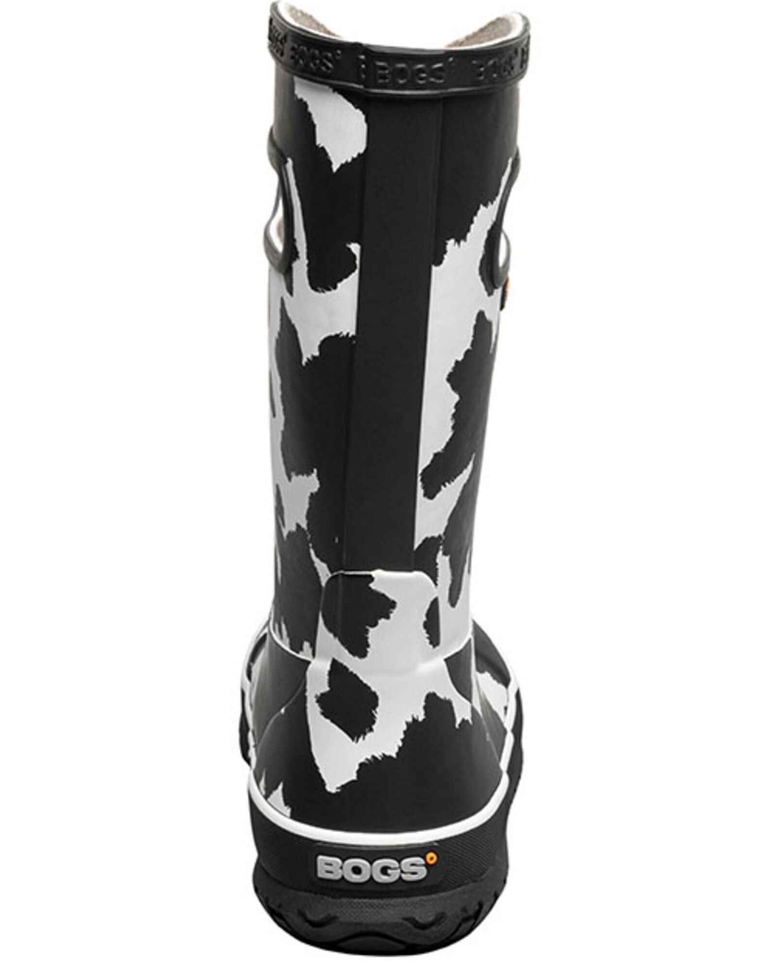 Bogs Girls Cow Print Rain Boots Round Toe Boot Barn
