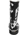 Image #5 - Bogs Girls' Cow Print Rain Boots - Round Toe, Black/white, hi-res