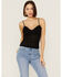 Free People Women's Follow Me Lace Cami, Black, hi-res