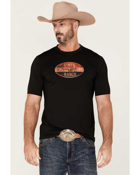 Kimes Ranch Men's American Standard Tech T-Shirt, Black, hi-res