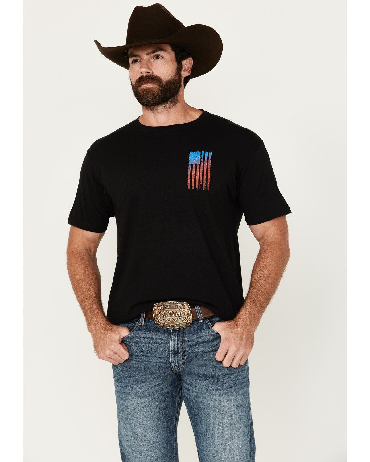 Image #2 - Howitzer Men's Allegiance Short Sleeve Graphic T-Shirt, Black, hi-res