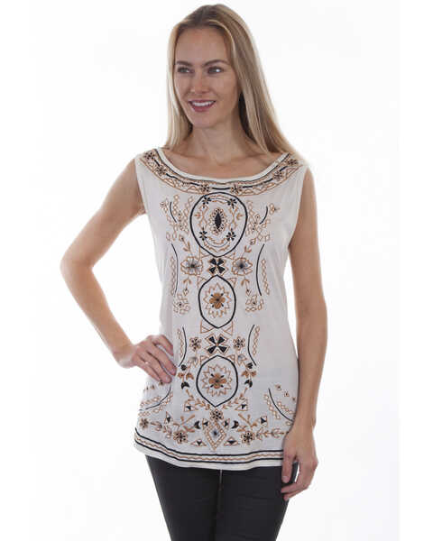 Image #1 - Honey Creek by Scully Women's Embroidered Tank Top, , hi-res