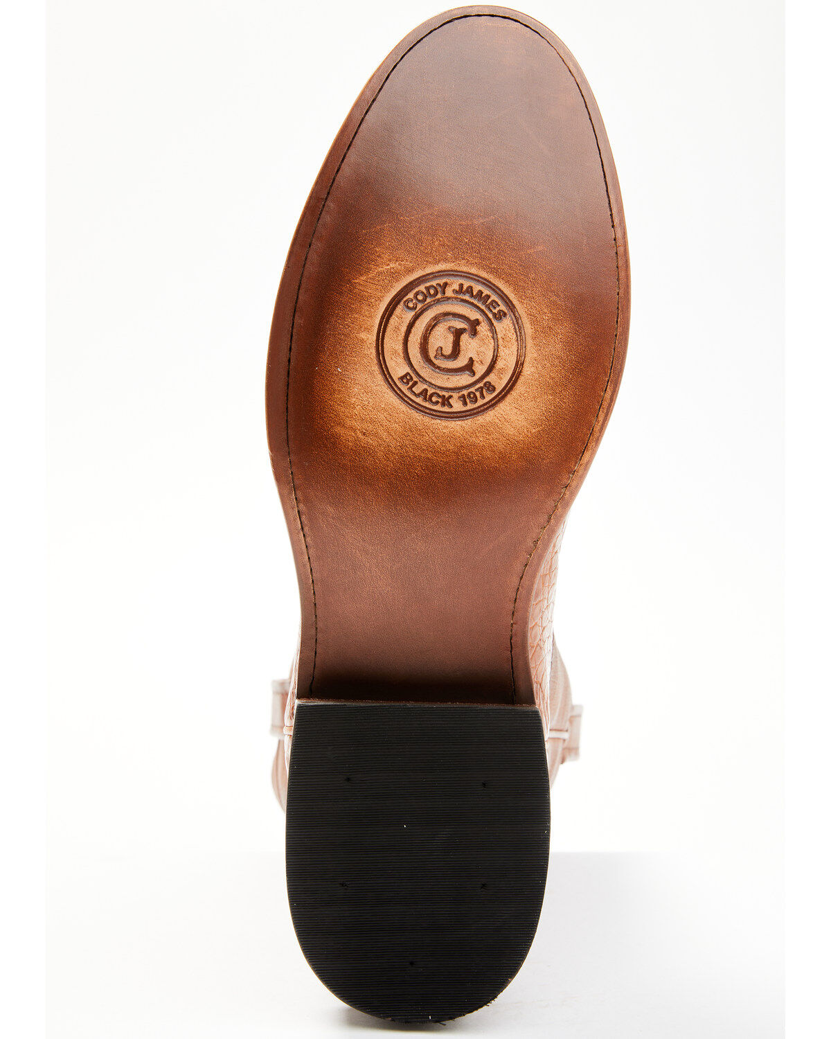 Image #7 - Cody James Black 1978® Men's Carmen Exotic Caiman Belly Roper Boots - Round Toe, Cognac, hi-res