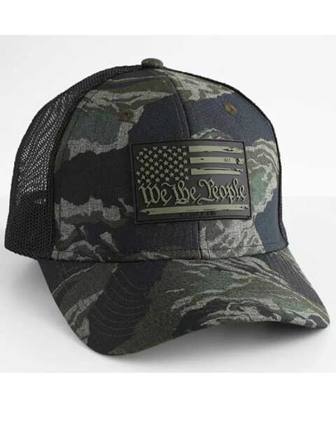 Image #1 - Howitzer Men's We The People Camo Mesh-Back Ball Cap , Camouflage, hi-res