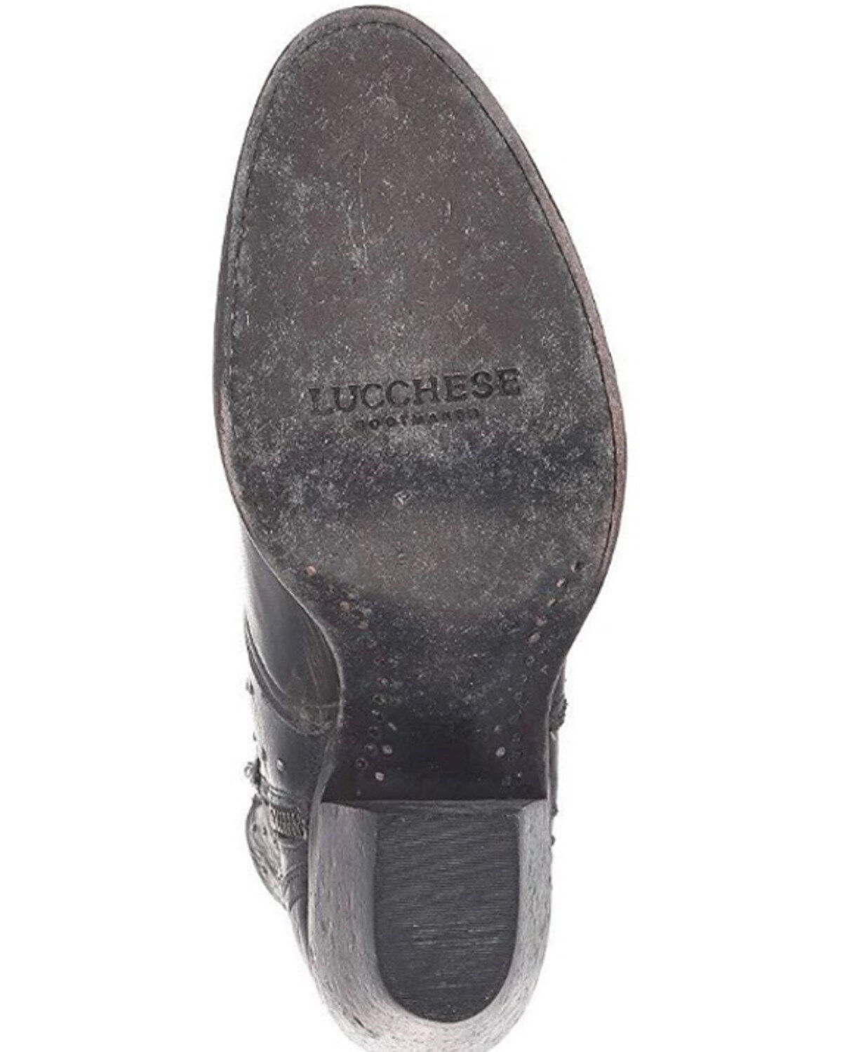 Image #6 - Lucchese Women's Harley Black Fashion Booties - Round Toe, , hi-res