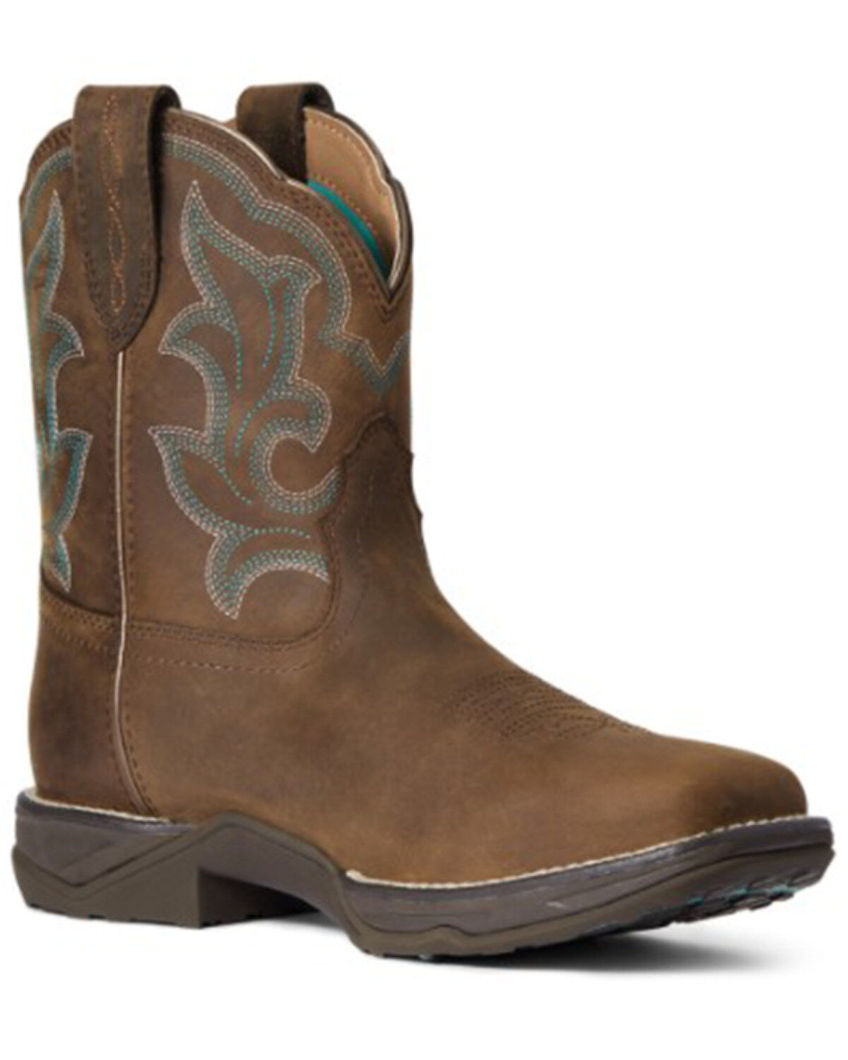 women's square steel toe work boots