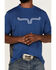 Kimes Ranch Men's Phase 2 Tech Logo Graphic T-Shirt , Navy, hi-res