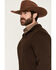 Image #2 - Cinch Men's Solid 1/4 Zip-Up Pullover, Brown, hi-res