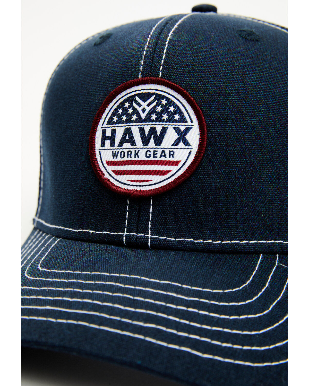 Image #2 - Hawx Men's Stars & Stripes Logo Patch Ball Cap, Navy, hi-res