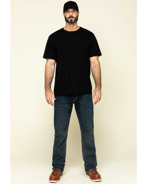 Hawx Men's Pocket Crew Short Sleeve Work T-Shirt , Black, hi-res