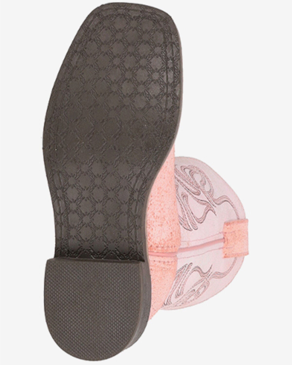 Image #6 - Smoky Mountain Little Girls' Painted Prairie Performance Western Boots - Broad Square Toe, Pink, hi-res