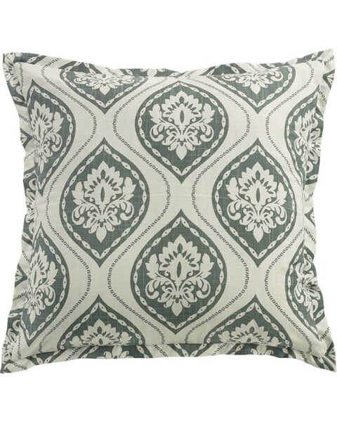 Image #1 - HiEnd Accents Green Reversible Graphic Euro Sham , Green, hi-res