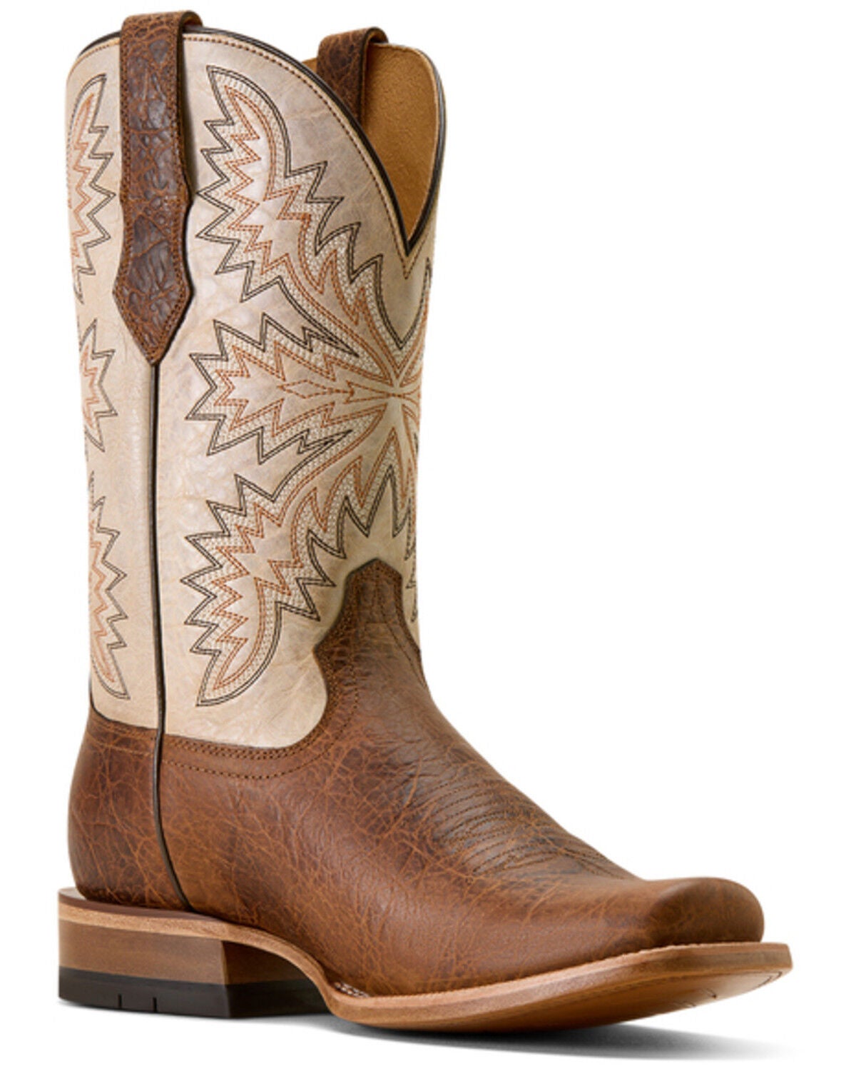 Ariat Men's South Fork Western Boots - Broad Square Toe, Brown, hi-res