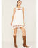Ariat Women's Valley Embroidered Floral Dress, Ivory, hi-res