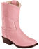 Old West Toddler Girls' Western Boots - Round Toe, Pink, hi-res