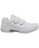 Ad Tec Men's Athletic White Adjustable Strap Uniform Work Shoes - Round Toe, White, hi-res