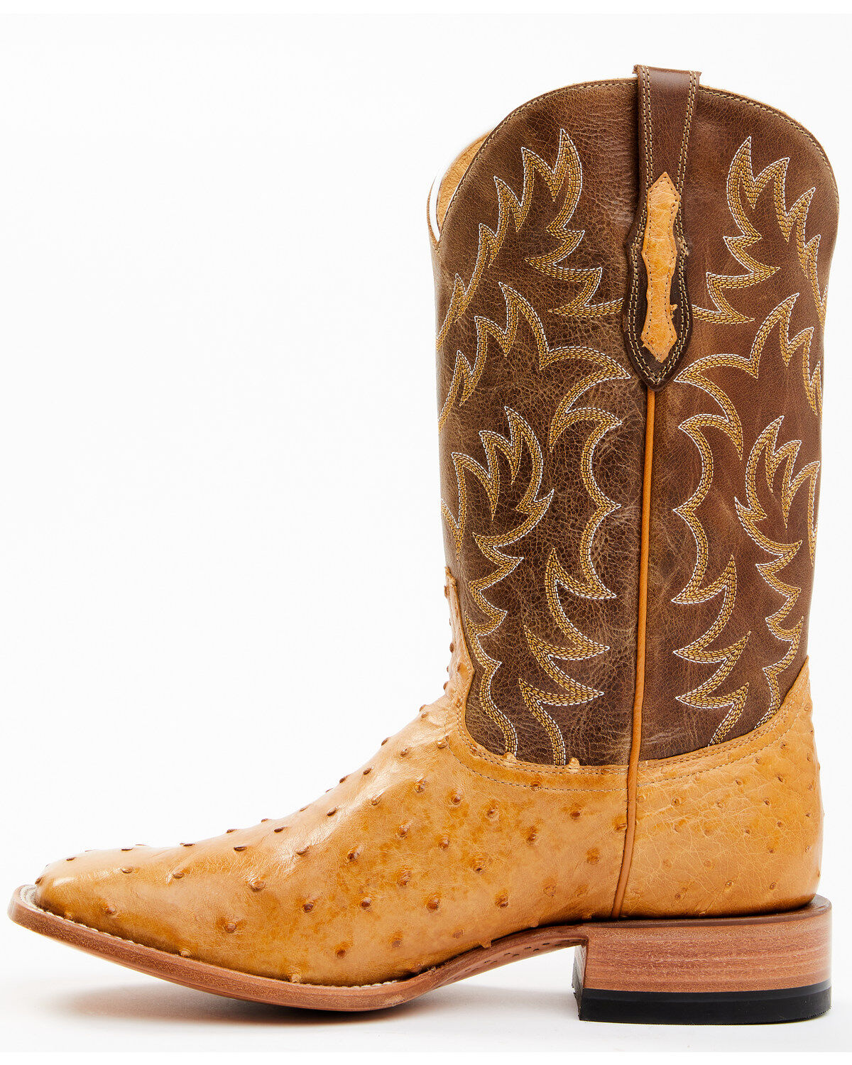 Image #3 - Cody James Men's Full-Quill Ostrich Exotic Western Boots - Broad Square Toe, Brown, hi-res