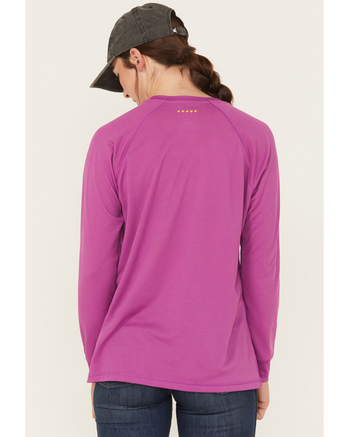 Image #4 - Ariat Women's Rebar Heat Fighter Essential Long Sleeve Work Tee, Purple, hi-res