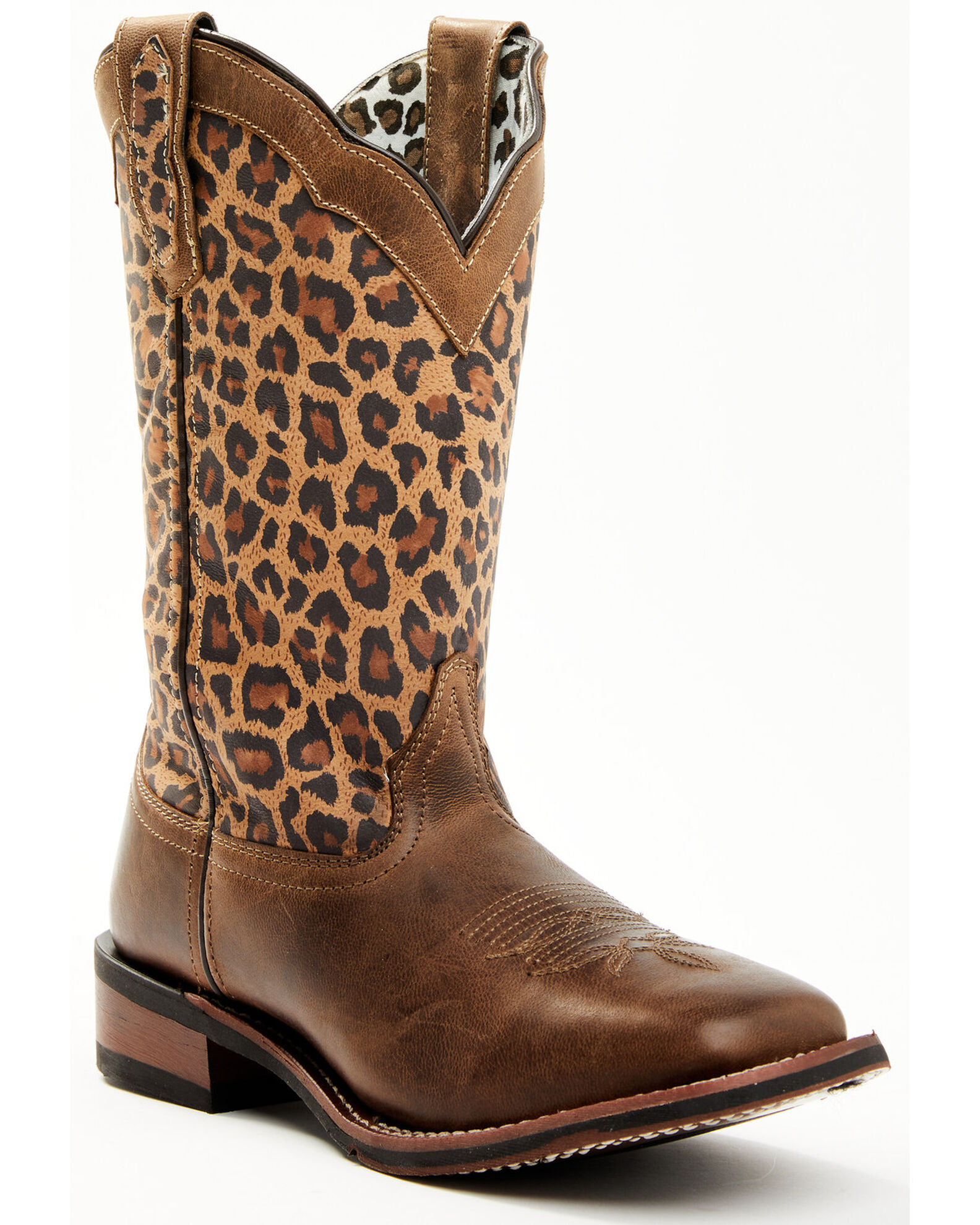 Laredo Women s Leopard Print Western Performance Boots Broad
